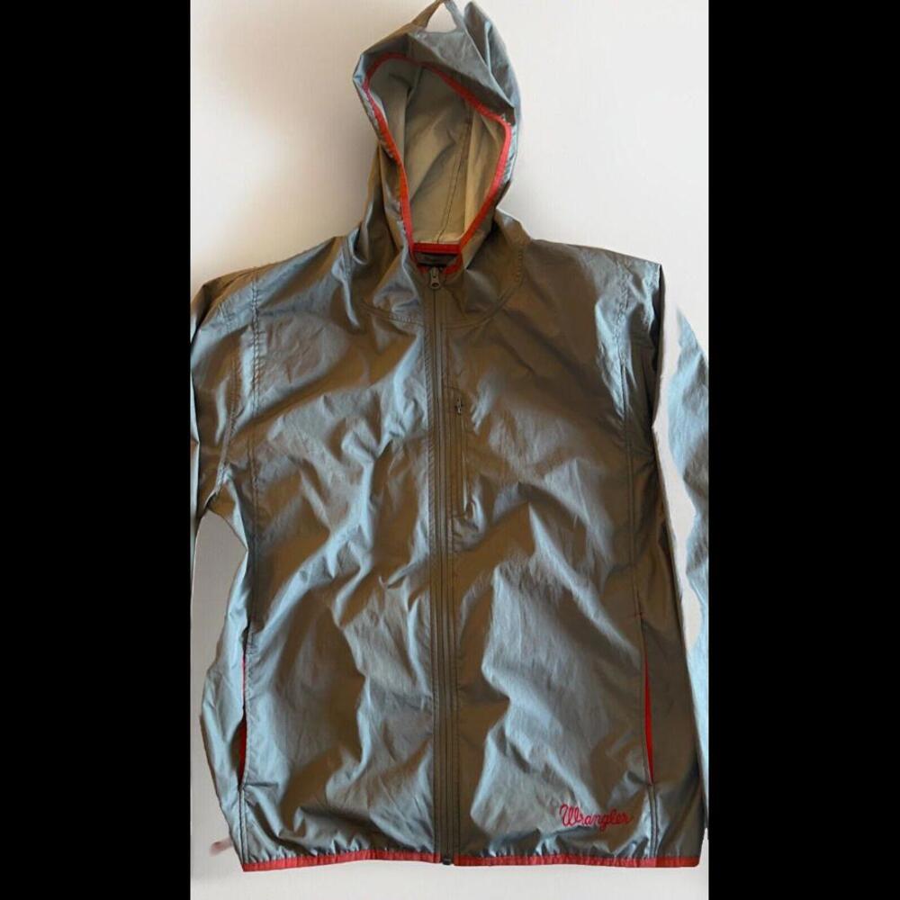 Wrangler Men’s Windbreaker Rain Jacket Full Zip Size‎ Medium